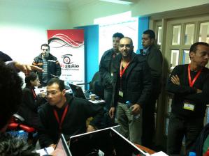 Egyptian Data Clerks on E-Day 1