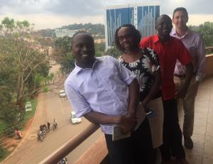 Meeting with staff at OutBox Hub in Kampala