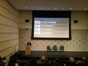 Sheldon Himelfarb introduces the new PeaceTech Lab at USIP.