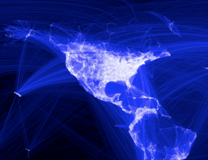 Facebook Connections in North America