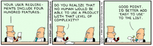 Feature Overload - Source: Dilbert